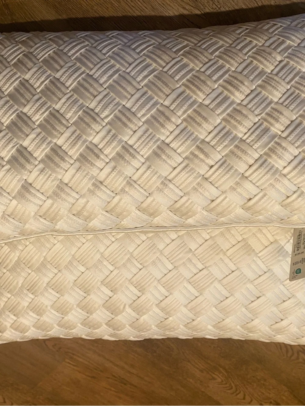 SET 2 Hotel Collection Glint Basketweave Decorative Pillow, 12